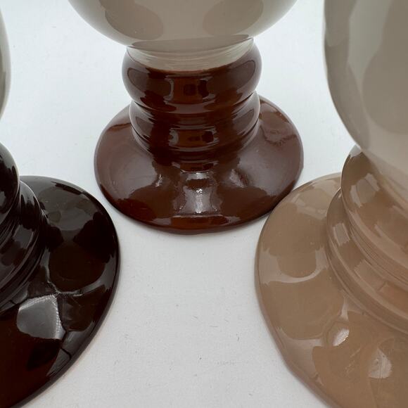 Vintage Hall Pedestal Irish Coffee Cappuccino Mugs 1970s #1273 Made in USA Set/8 - Picture 2 of 7